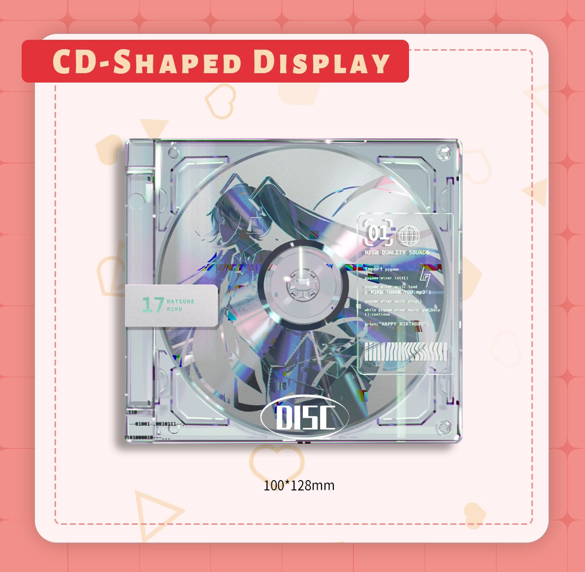 ボーカロイド 初音ミク 同人CD型ディスプレイ | アート:Li Flag
