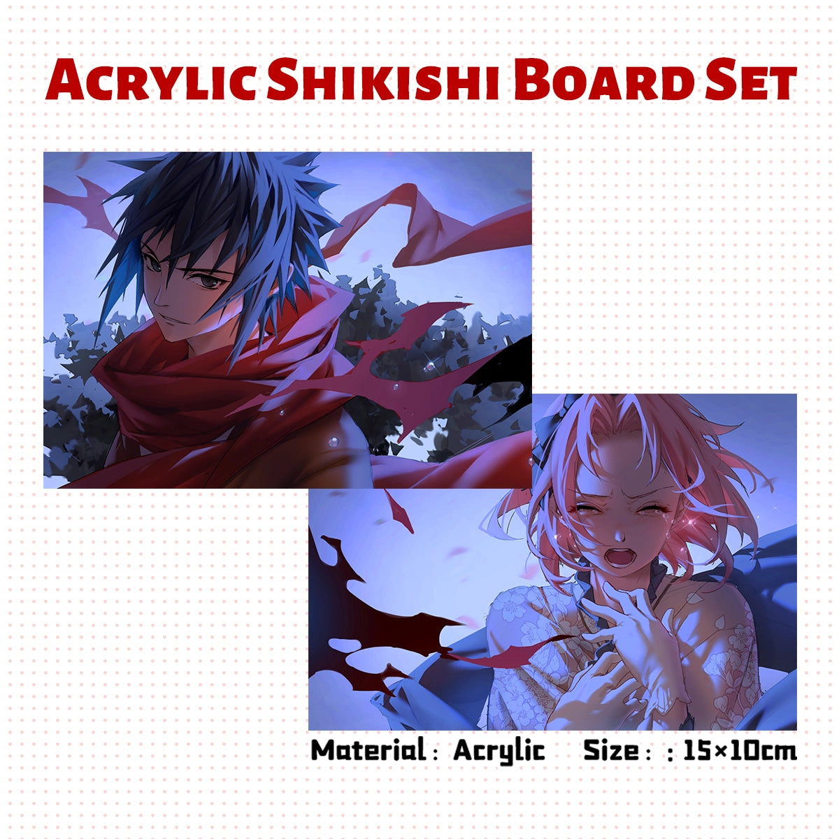 NARUTO Acrylic Shikishi Board Set | Art by リリ