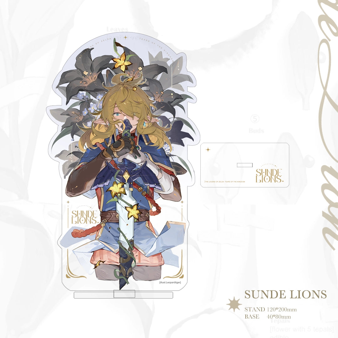 The Legend of Zelda: Tears of the Kingdom Doujin Link Acrylic Stand | Art by Leopardtiger