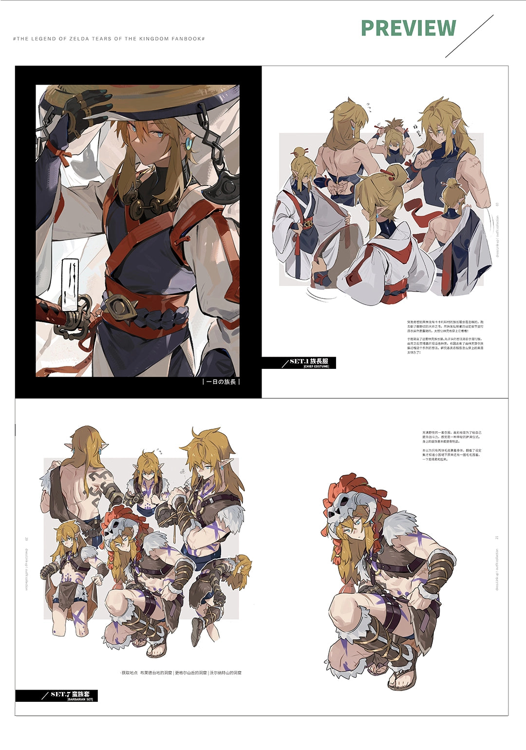 The Legend of Zelda: Tears of the Kingdom Doujin Artbook Set | Art by Leopardtiger