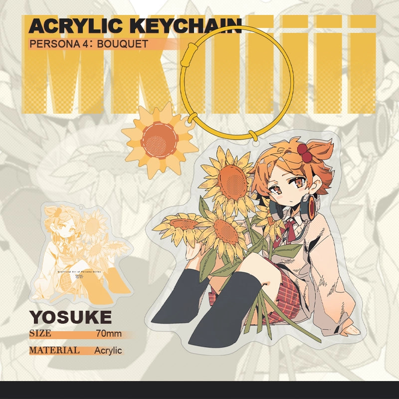 Persona 4 Doujin Theme「BOUQUET」Acrylic Keychain | Art by MKiiiiii