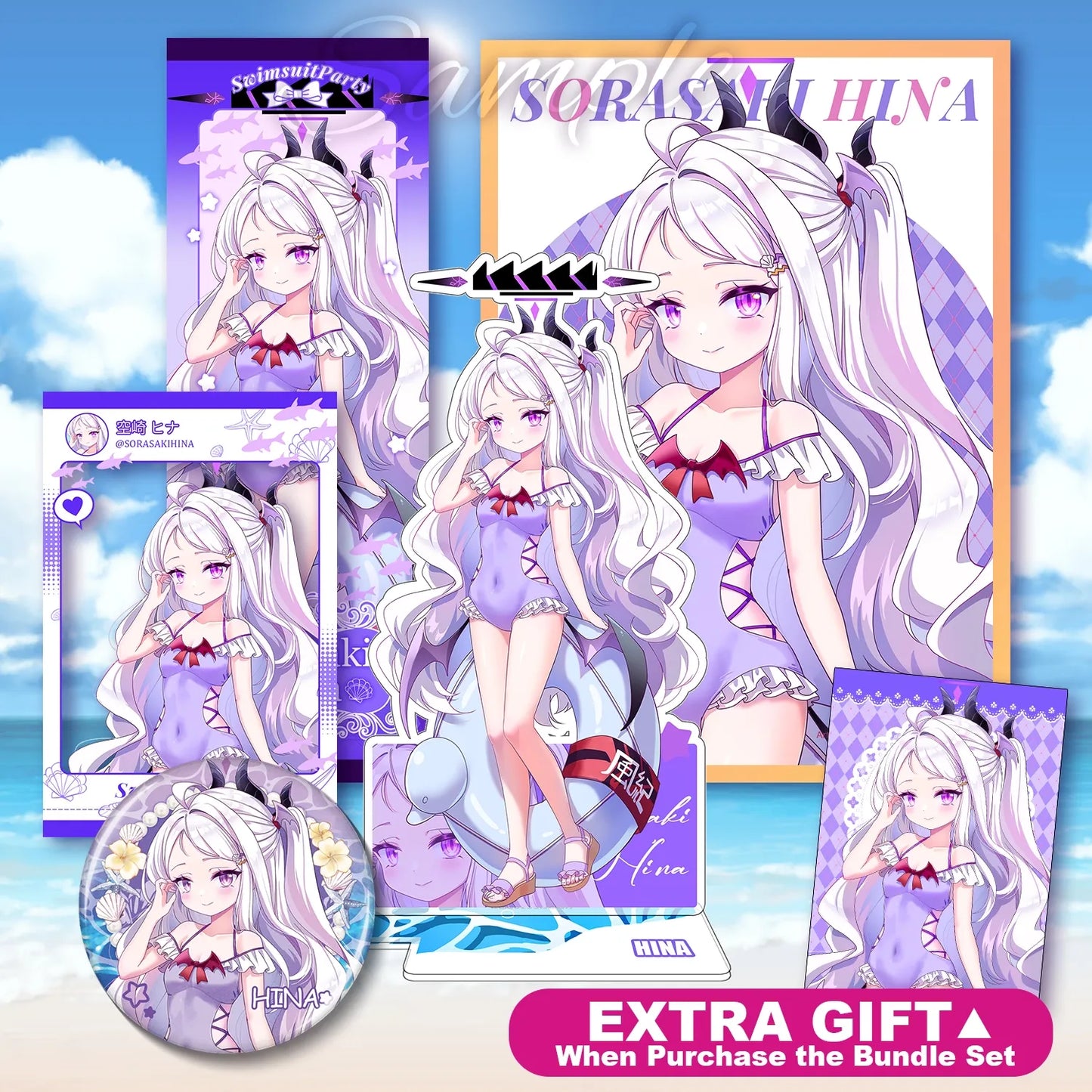 Blue Archive Swimsuit Set | Art by Mio