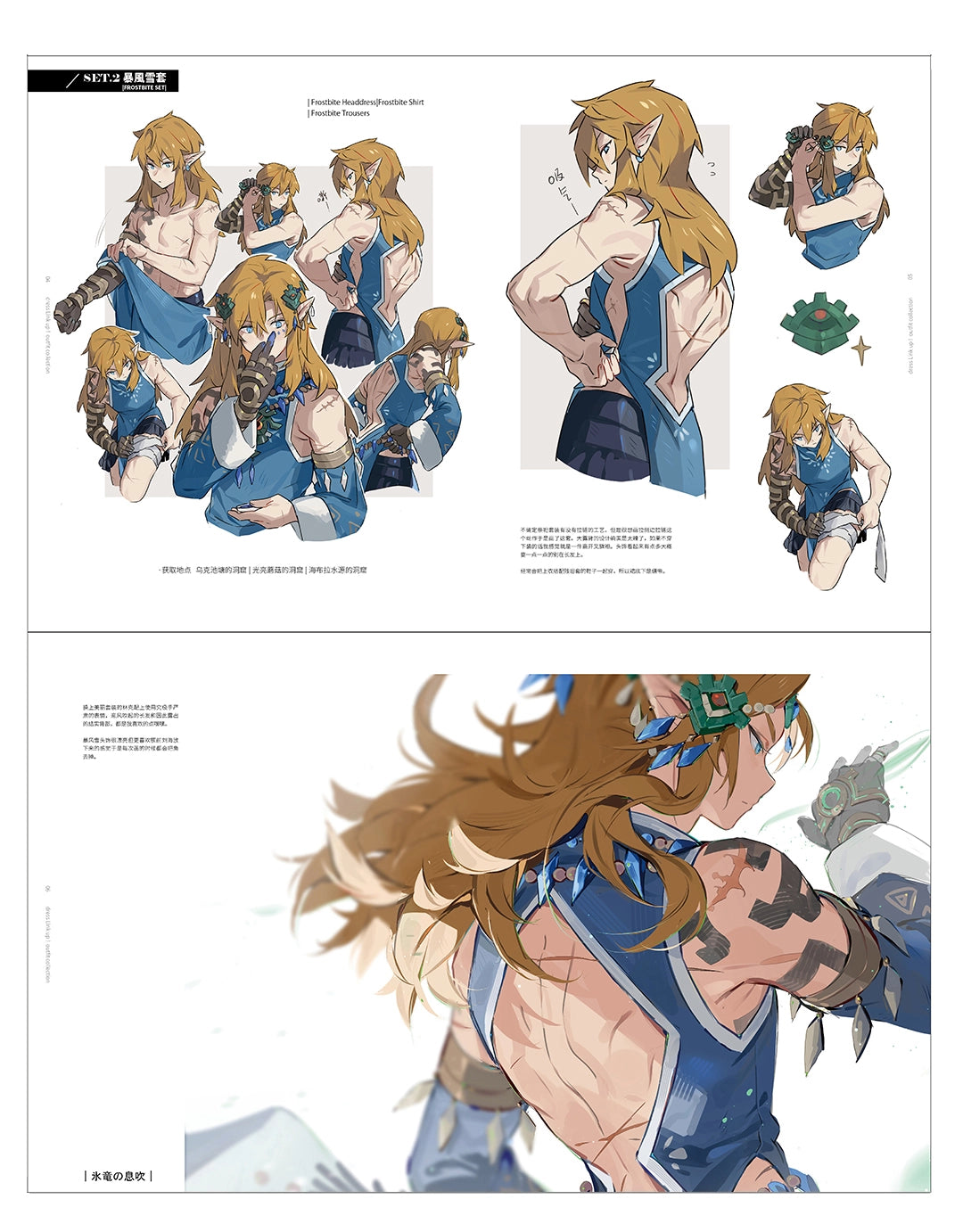 The Legend of Zelda: Tears of the Kingdom Doujin Artbook Set | Art by Leopardtiger