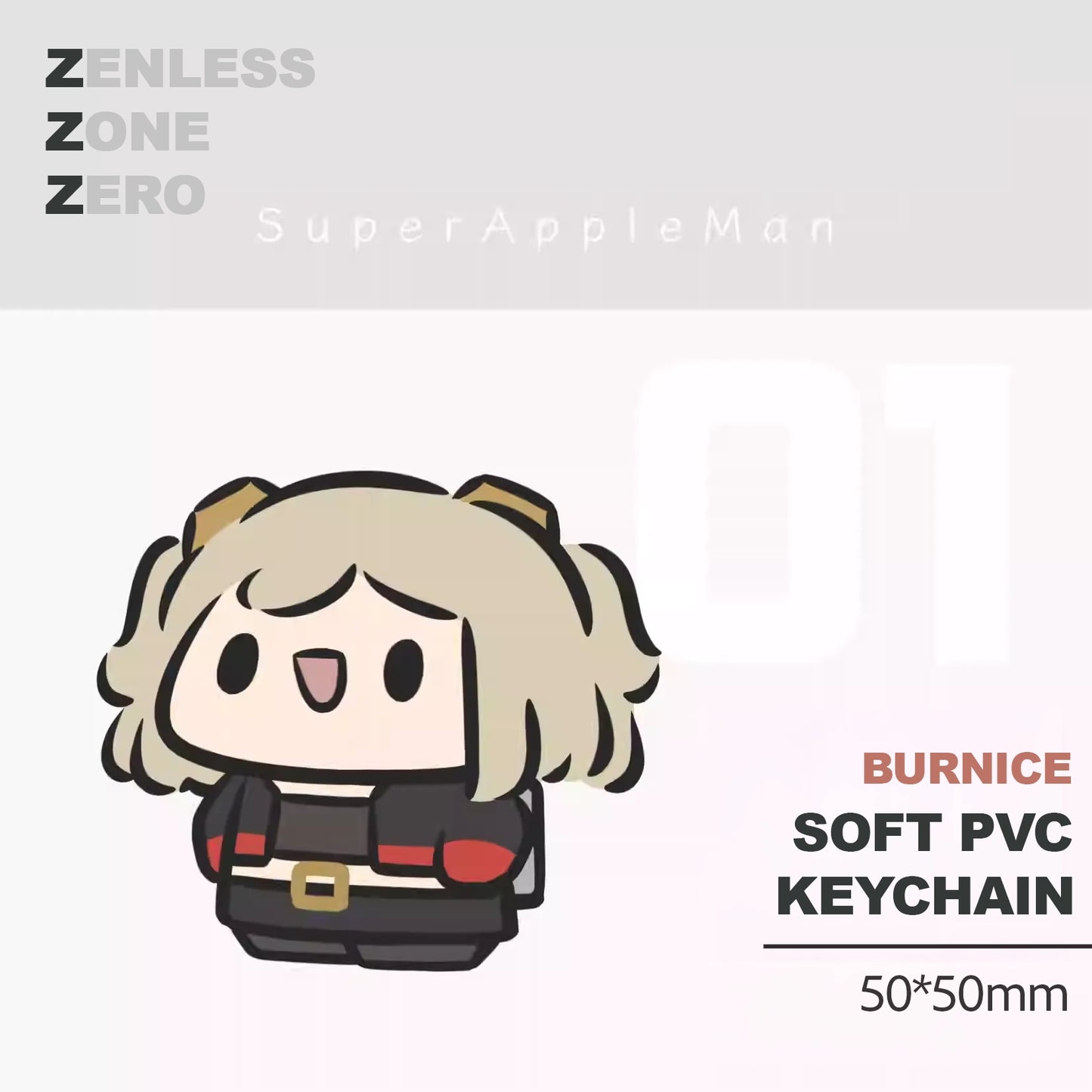 Zenless Zone Zero Doujin Soft PVC Keychain | Art by SuperAppleMan🍎
