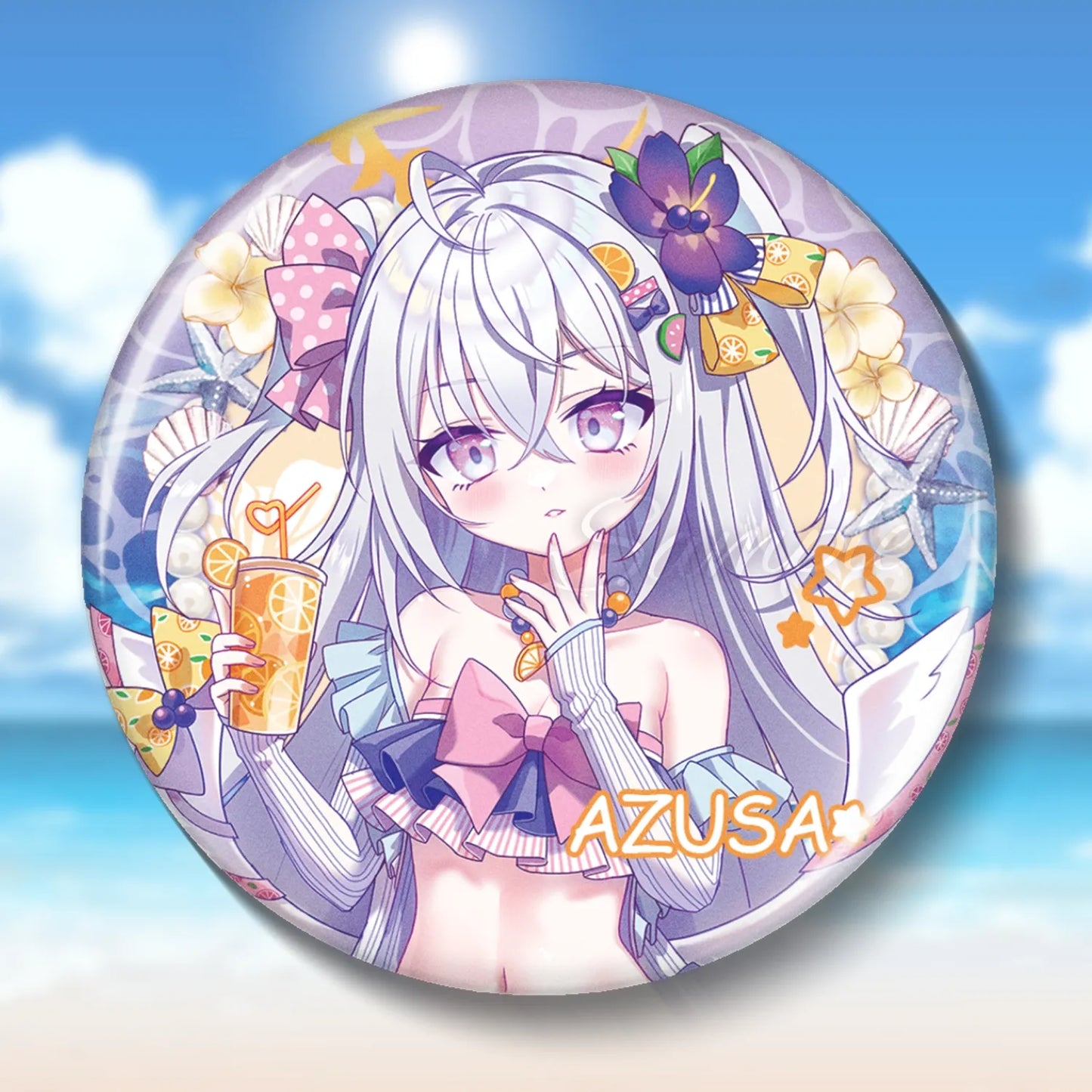 Blue Archive Swimsuit Party Badge | Art by Mio