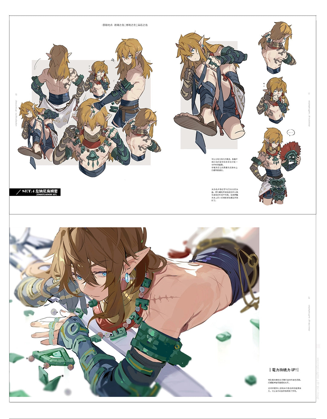The Legend of Zelda: Tears of the Kingdom Doujin Artbook Set | Art by Leopardtiger