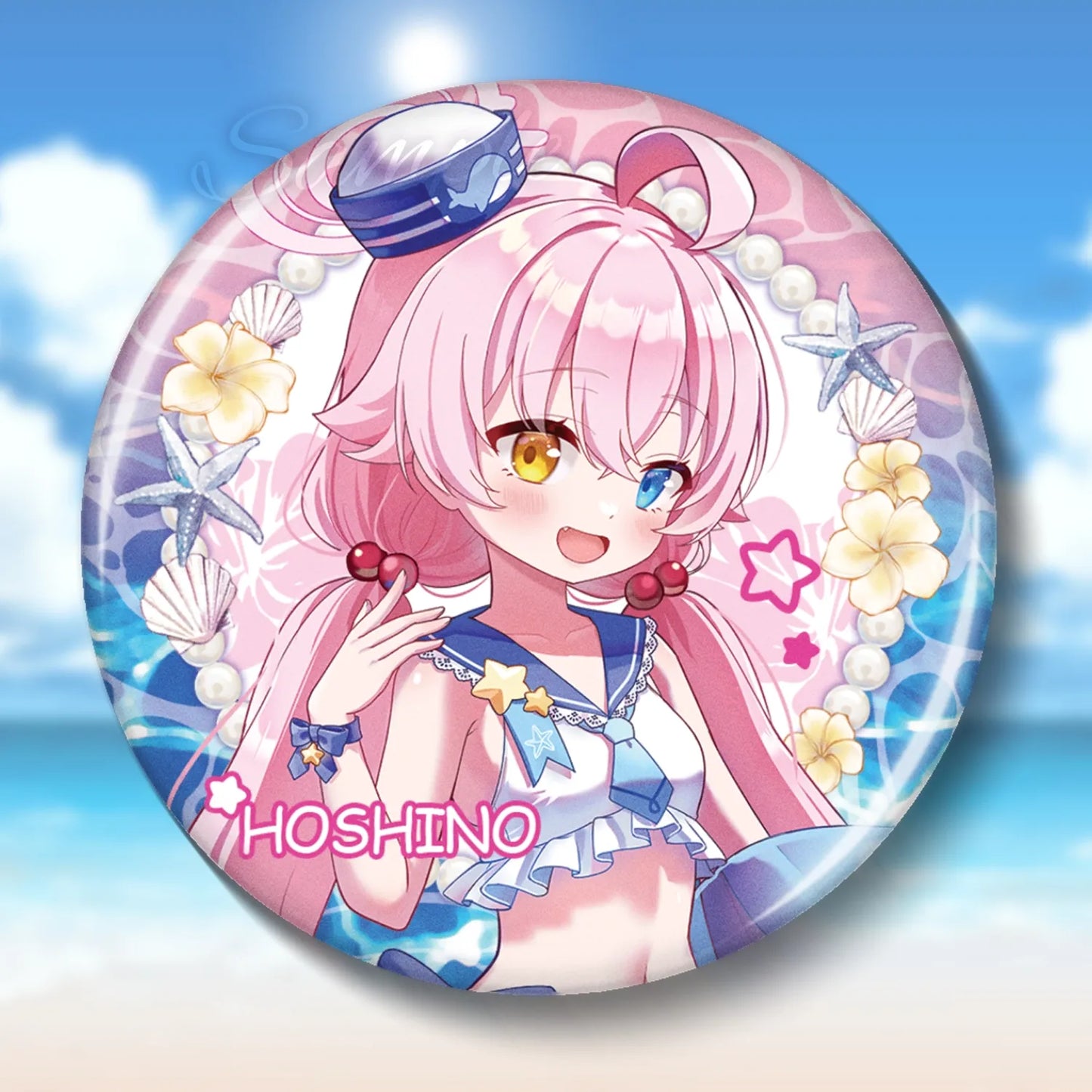 Blue Archive Swimsuit Party Badge | Art by Mio