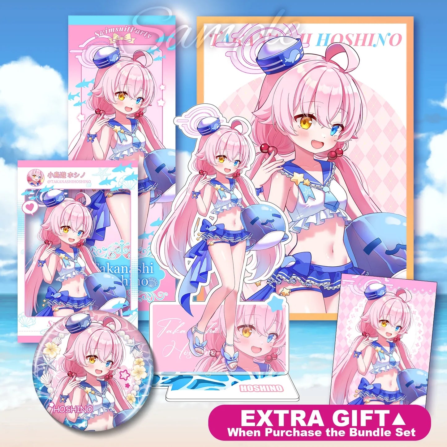 Blue Archive Swimsuit Set | Art by Mio
