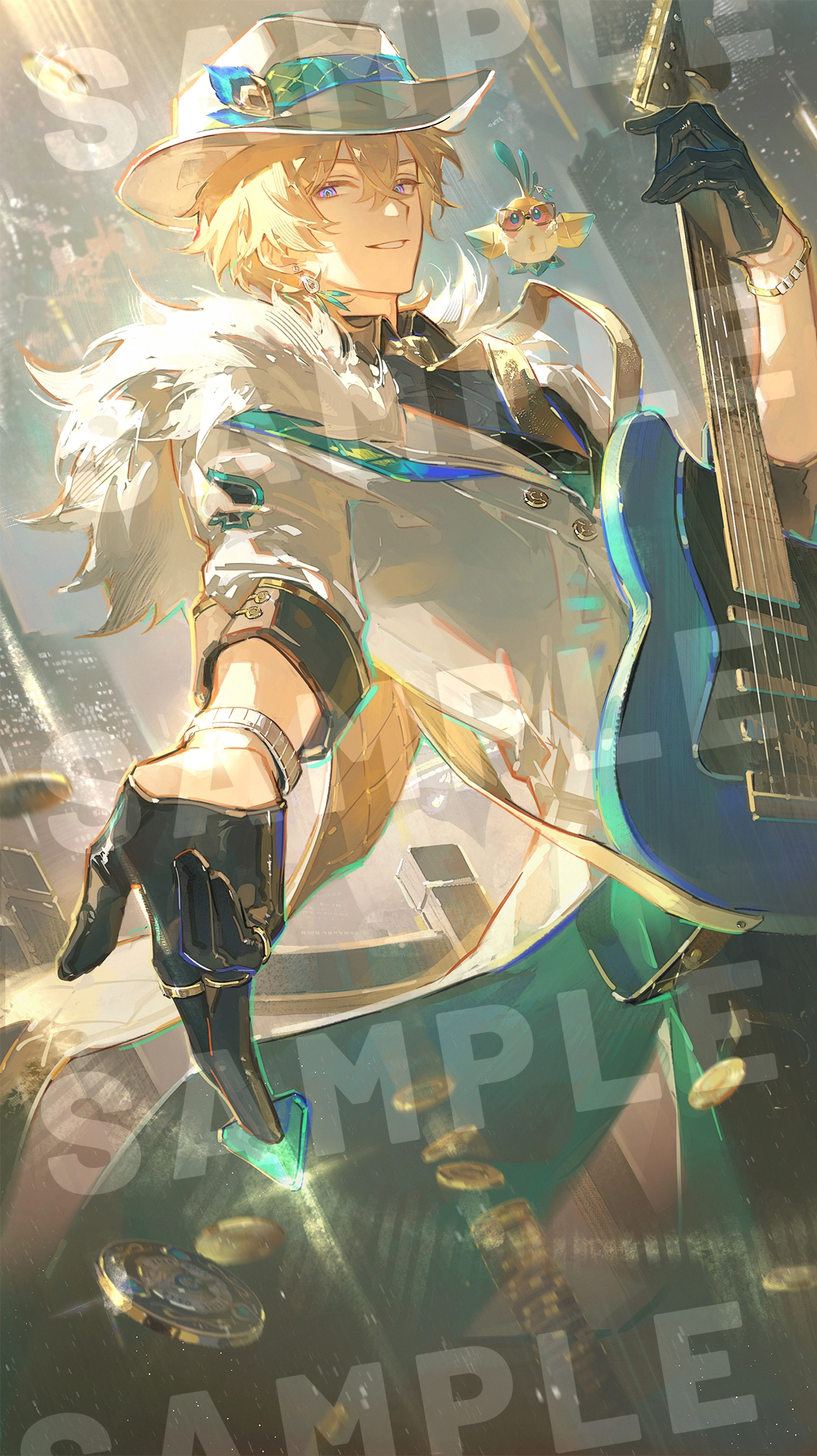 Honkai: Star Rail Aventurine Print | Art by 人間失聯