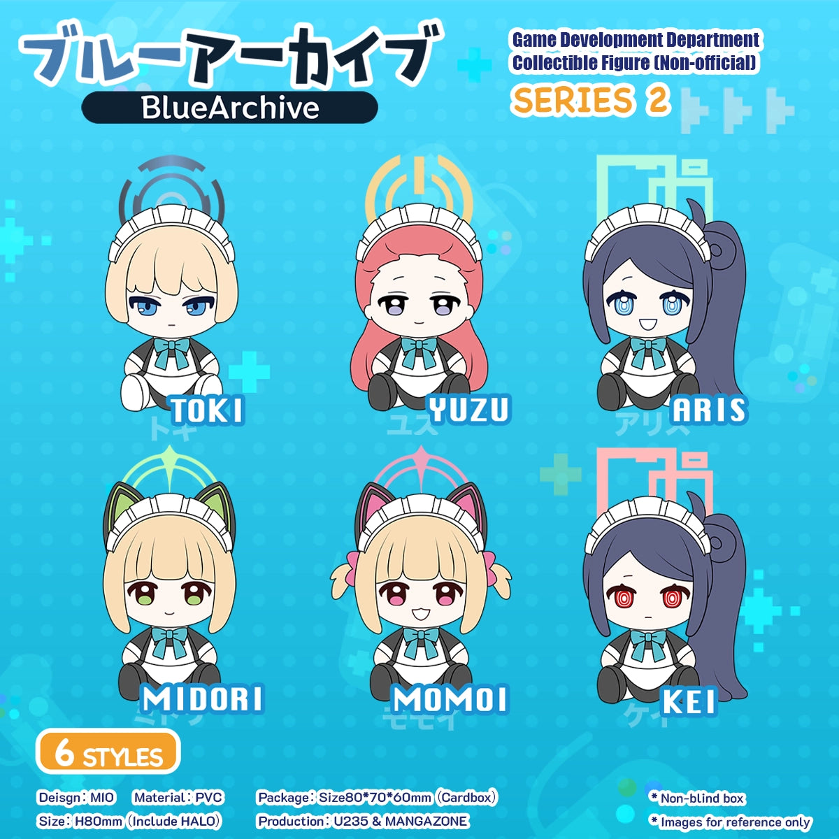 Blue Archive Doujin Chibi Figures | Art by Mio