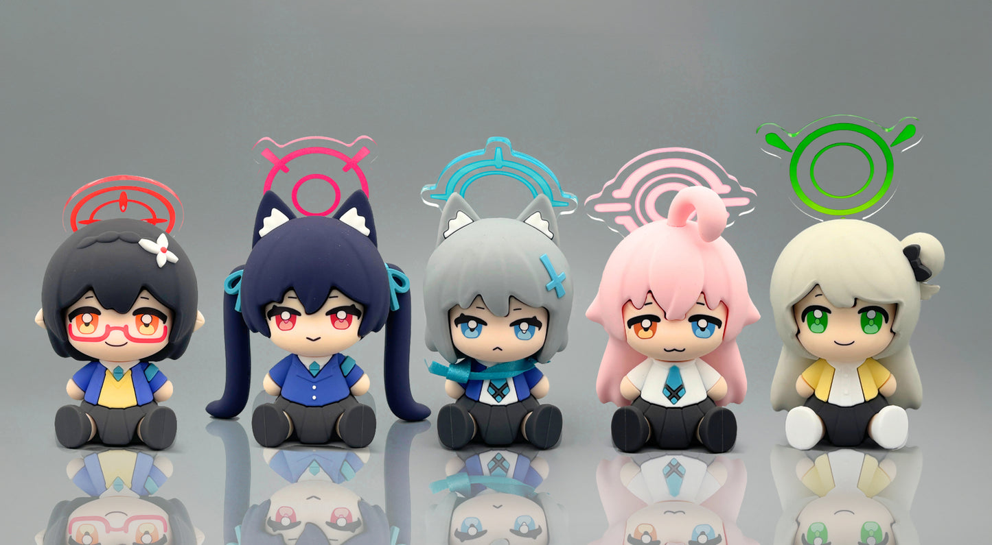Blue Archive Doujin Chibi Figures | Art by Mio