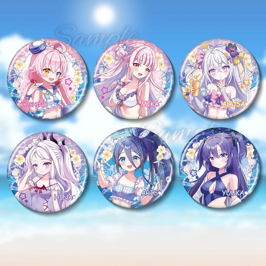 Blue Archive Swimsuit Party Badge | Art by Mio
