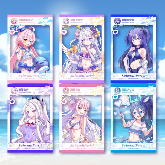 Blue Archive Swimsuit Party Clear Card | Art by Mio