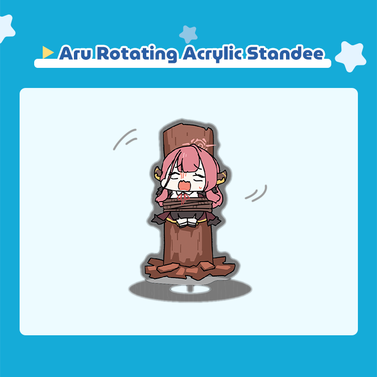 Blue Archive Aru Rotating Acrylic Standee | Art by Sechi