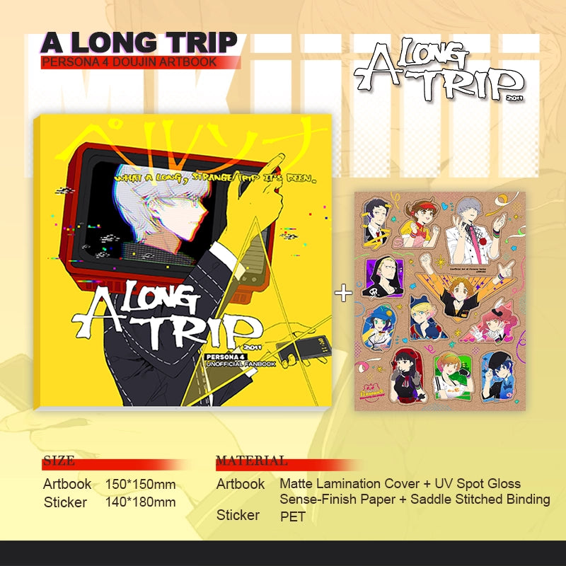 Persona 4 Doujin Theme「A Long Trip」Artbook Set | Art by MKiiiiii