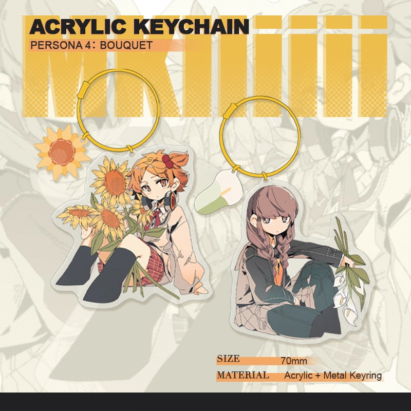 Persona 4 Doujin Theme「BOUQUET」Acrylic Keychain | Art by MKiiiiii