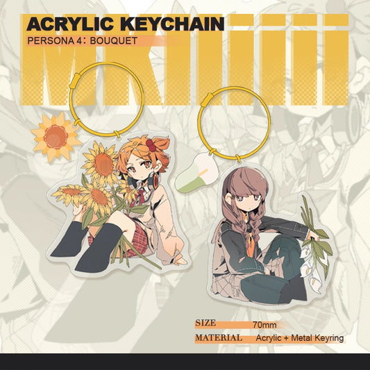 Persona 4 Doujin Theme「BOUQUET」Acrylic Keychain | Art by MKiiiiii
