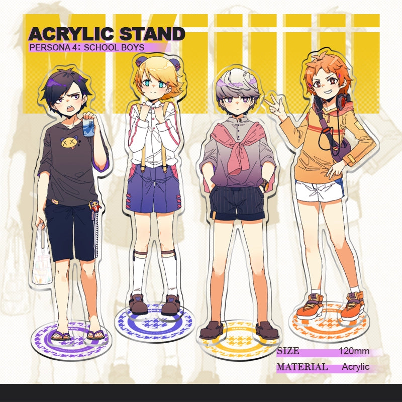 Persona 4 Doujin Theme「School Boys」Acrylic Stand | Art by MKiiiiii