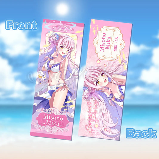 Blue Archive Swimsuit Party Holographic Ticket | Art by Mio