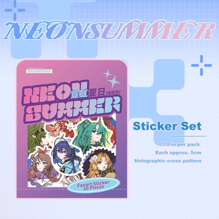 アークナイツ サマーイベント2025 テーマ同人ステッカーセット | アート：BreadGunn