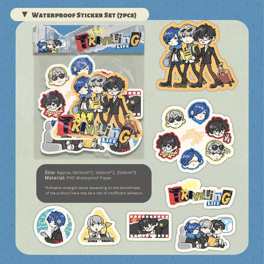 ペルソナ3/4/5「345の旅する人生」防水ステッカーセット | アート：BreadGunn
