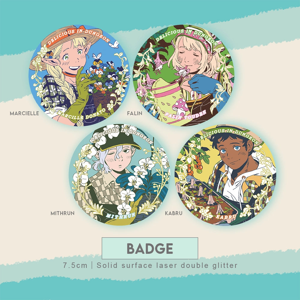 【Pre-order, ship from 5.30】Delicious in Dungeon The Gardener Badge | Art by fyuu
