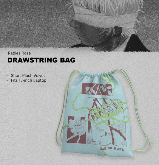 Original Artbook「Rabies Rose」Themed Drawstring Bag | Art by fyuu