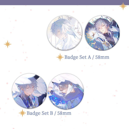 Honkai: Star Rail Doujin Sunday Badge Set | Art by 人間失聯
