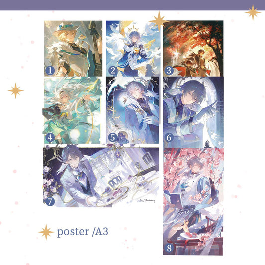 Honkai: Star Rail Doujin A3 Posters | Art by 人間失聯