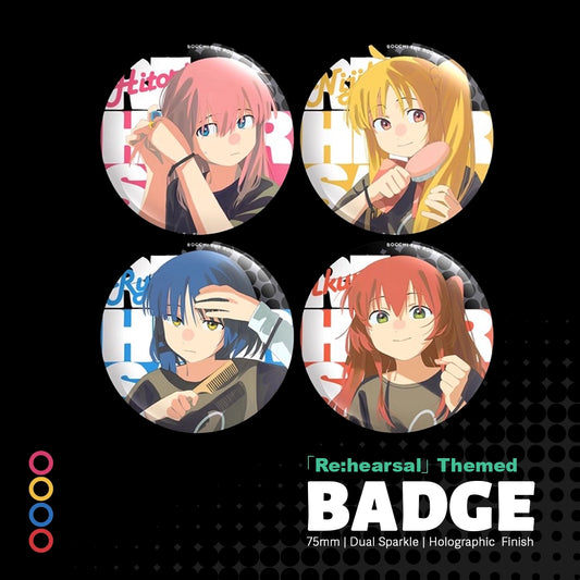 Bocchi the Rock!「Re:hearsal」Themed Badge | Art by Jiankun Yu
