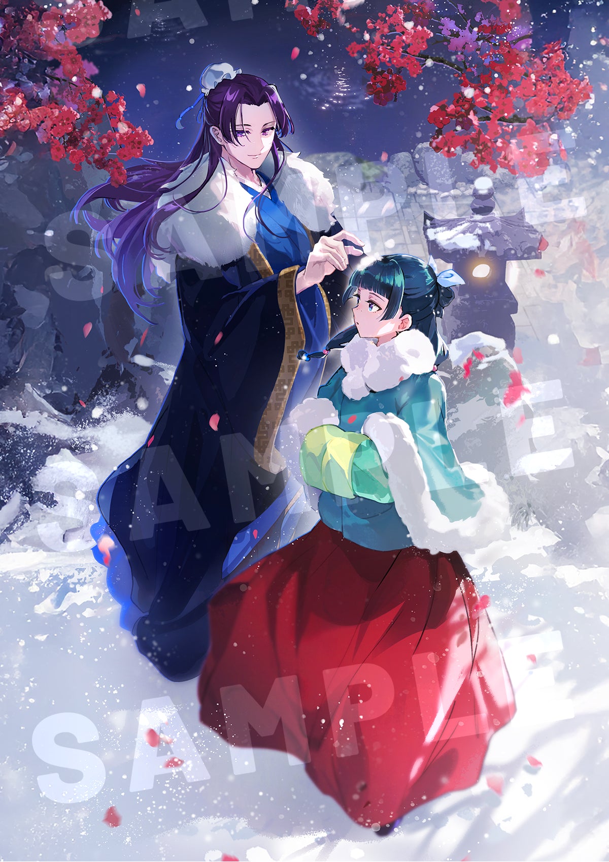 The Apothecary Diaries Snow Jinmao Print | Art by YAXIN