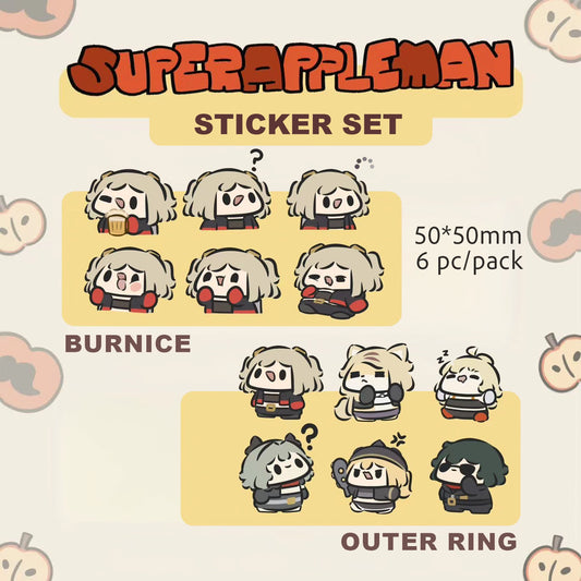 Zenless Zone Zero Doujin 6-pc Sticker Set | Art by SuperAppleMan🍎