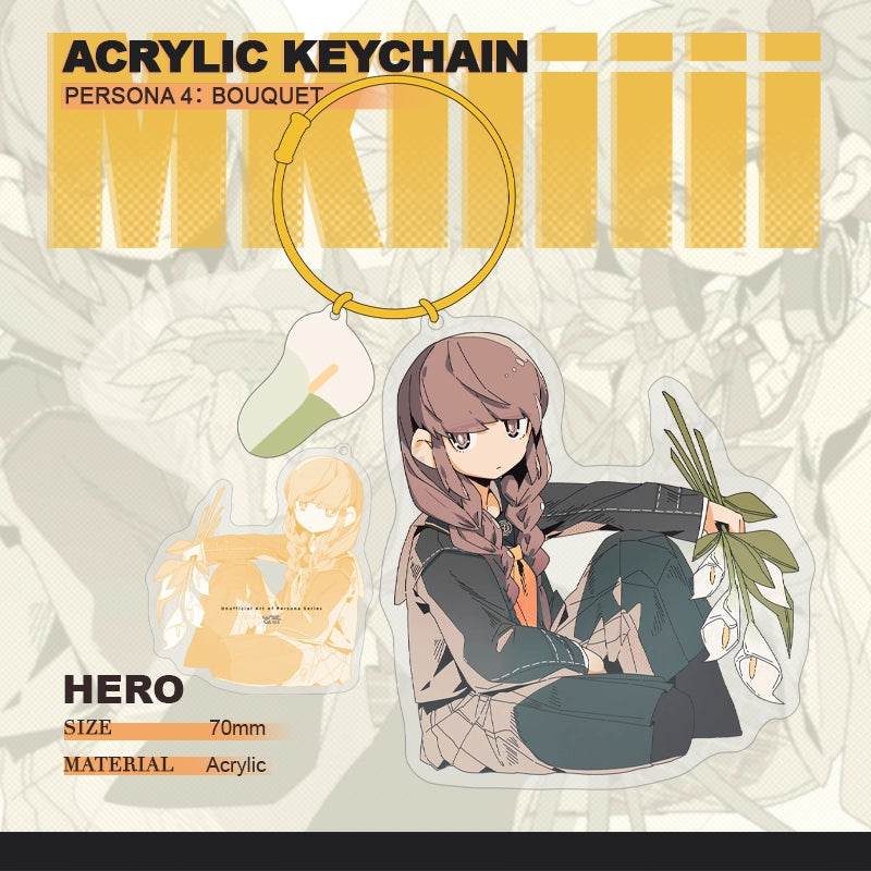 Persona 4 Doujin Theme「BOUQUET」Acrylic Keychain | Art by MKiiiiii