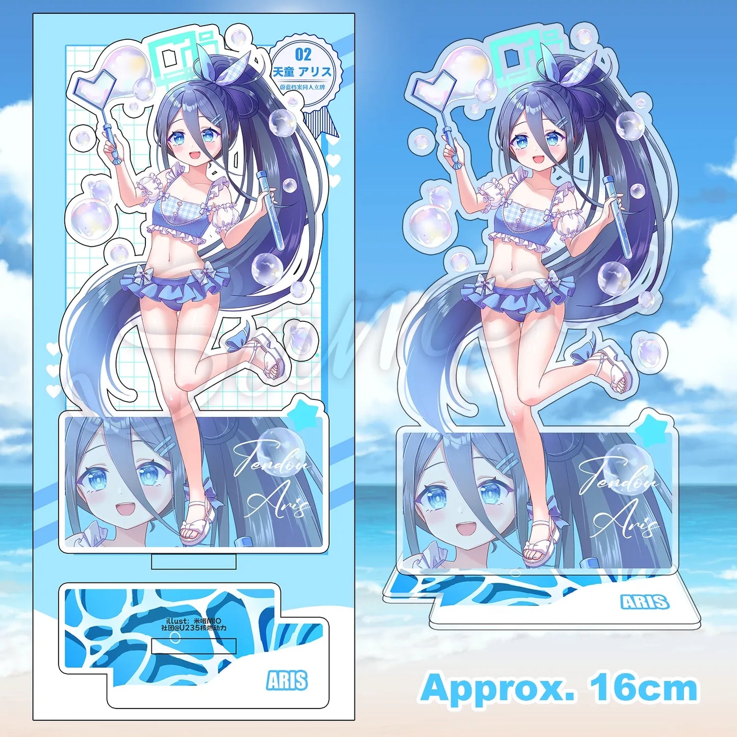 Blue Archive Swimsuit Party Acrylic Standee | Art by Mio