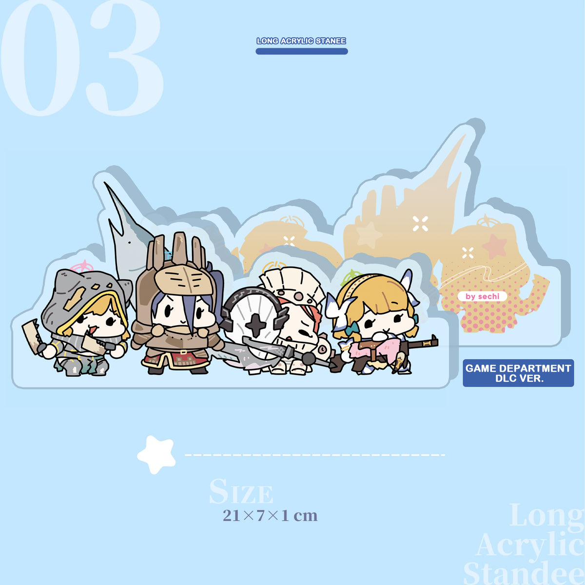 Blue Archive School Club Acrylic Standee | Art by Sechi