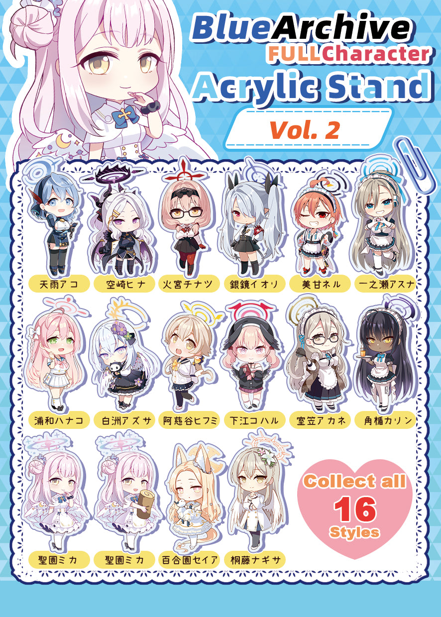 Blue Archive Doujin Chibi Acrylic Stand Blind Box | Art by Mio