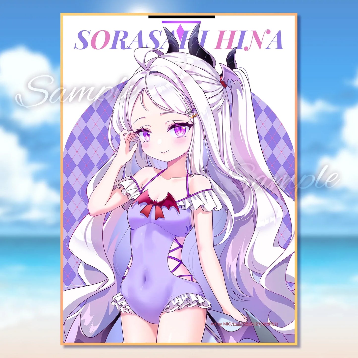 Blue Archive Swimsuit Illustration Board | Art by Mio