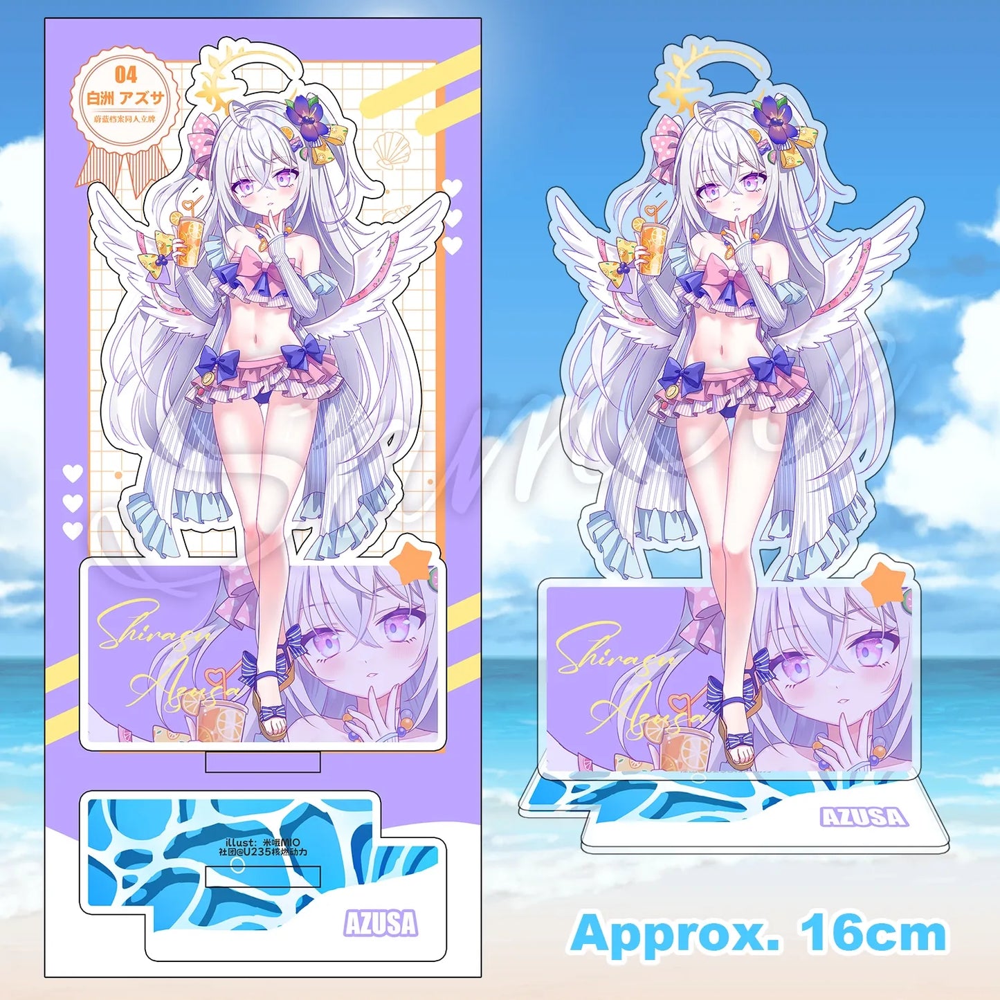 Blue Archive Swimsuit Party Acrylic Standee | Art by Mio