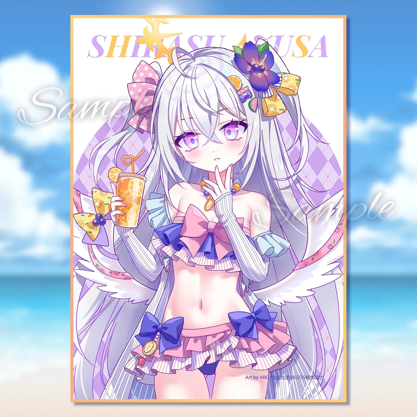 Blue Archive Swimsuit Illustration Board | Art by Mio