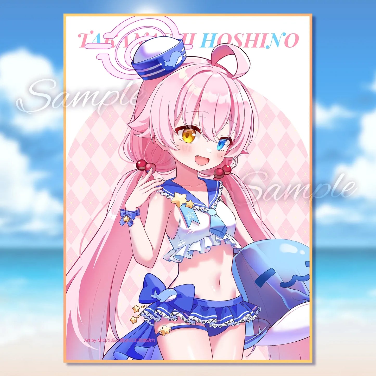 Blue Archive Swimsuit Illustration Board | Art by Mio