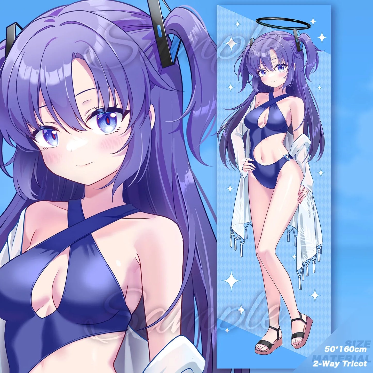 Blue Archive Swimsuit Party Dakimakura | Art by Mio