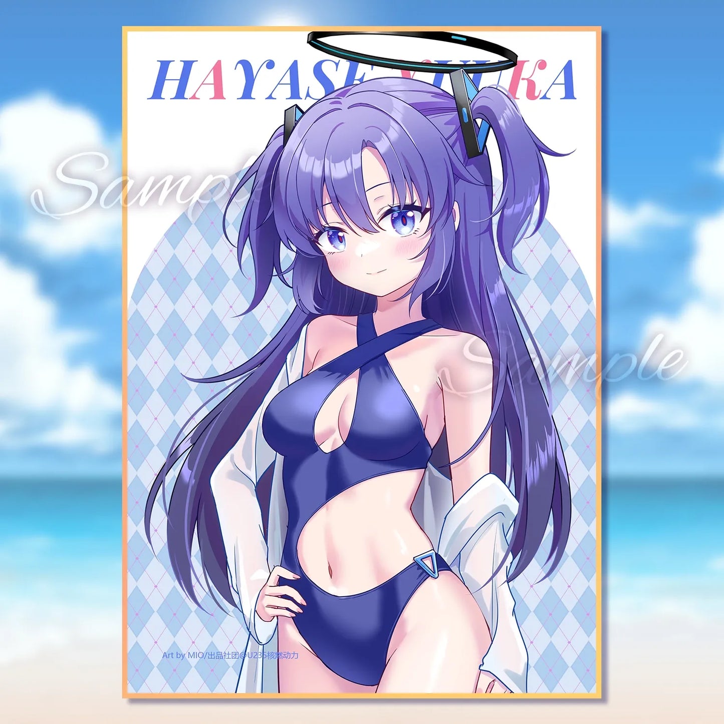 Blue Archive Swimsuit Illustration Board | Art by Mio