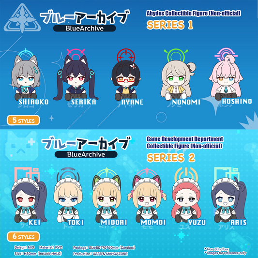 Blue Archive Doujin Chibi Figures | Art by Mio